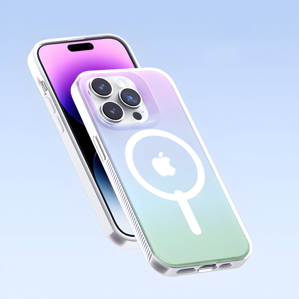 Transparent Magnetic Wireless Charging Anti-fall PC (Hard) Case – iPhone 15 Plus