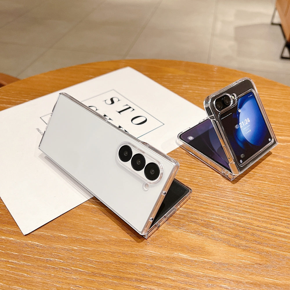 360 Transparent TPU (Soft) | PC (Hard) Phone Case - Samsung Z Fold 5