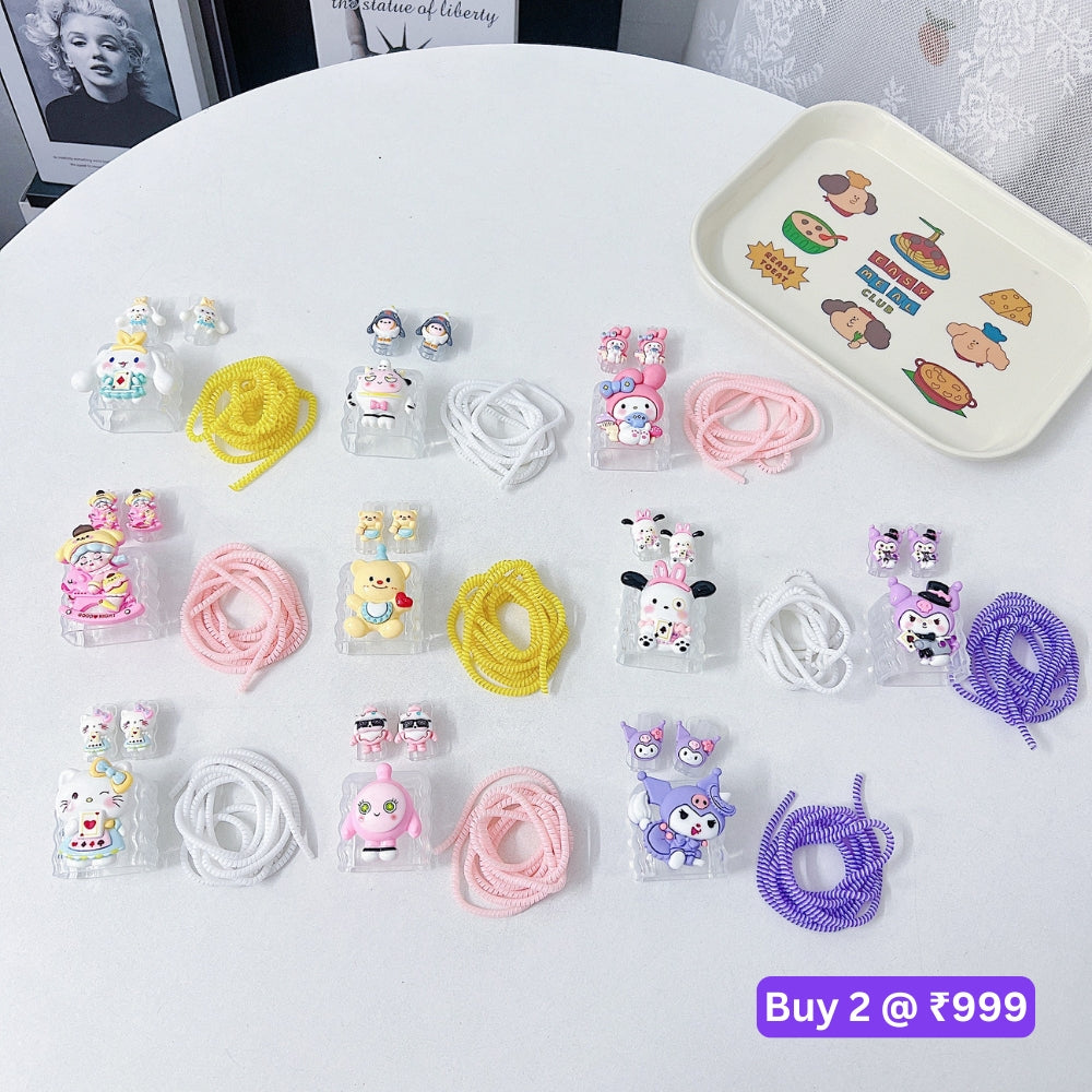 3D Cute Cartoon Doll TPU (Soft) Charger Case
