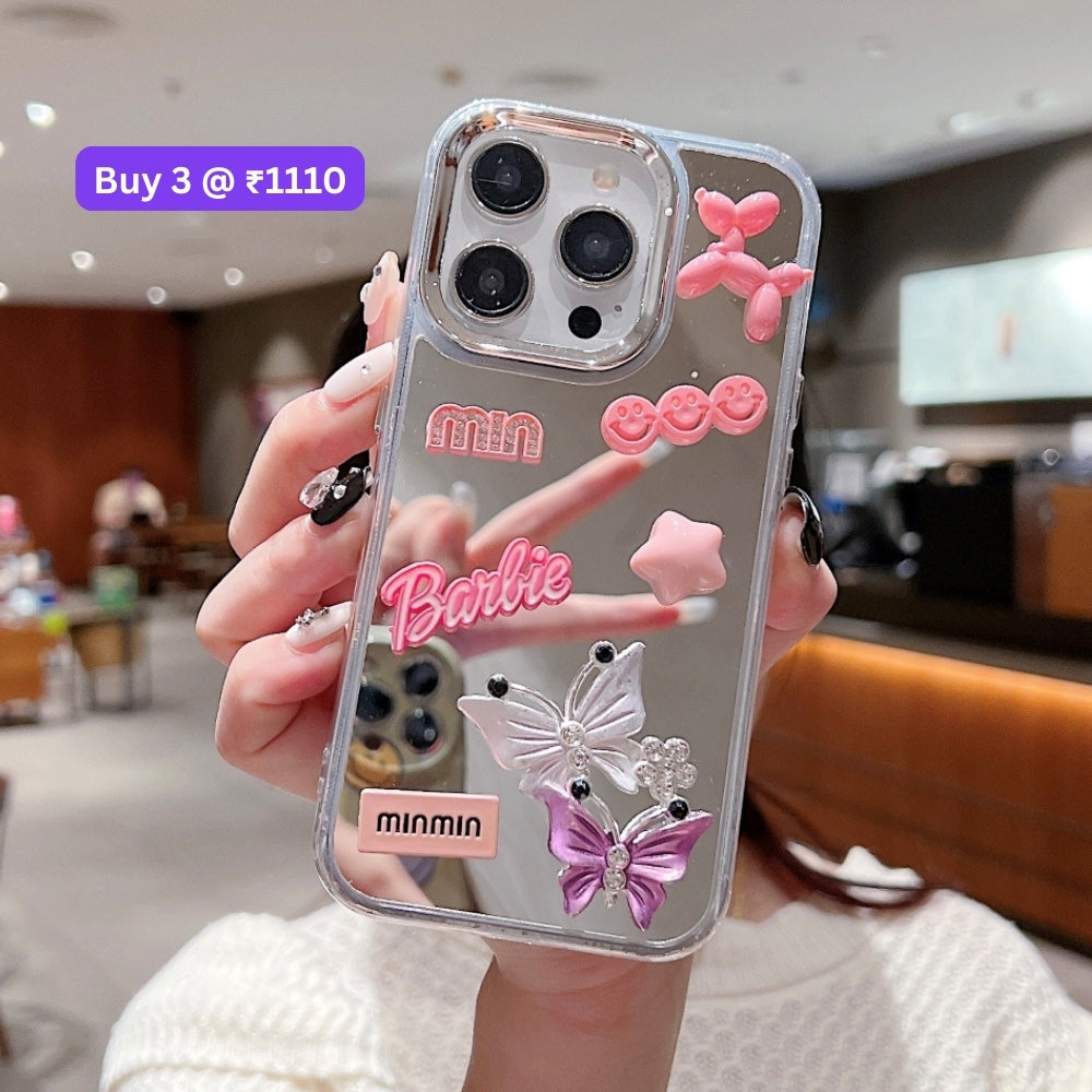 3D Creative Toy Graphic Mirror Phone Case - iPhone 14 Pro Max