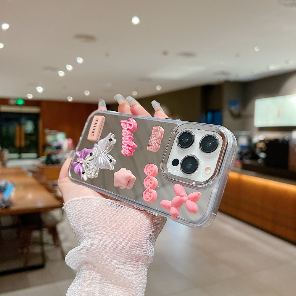 3D Creative Toy Graphic Mirror Phone Case - iPhone 15 Pro