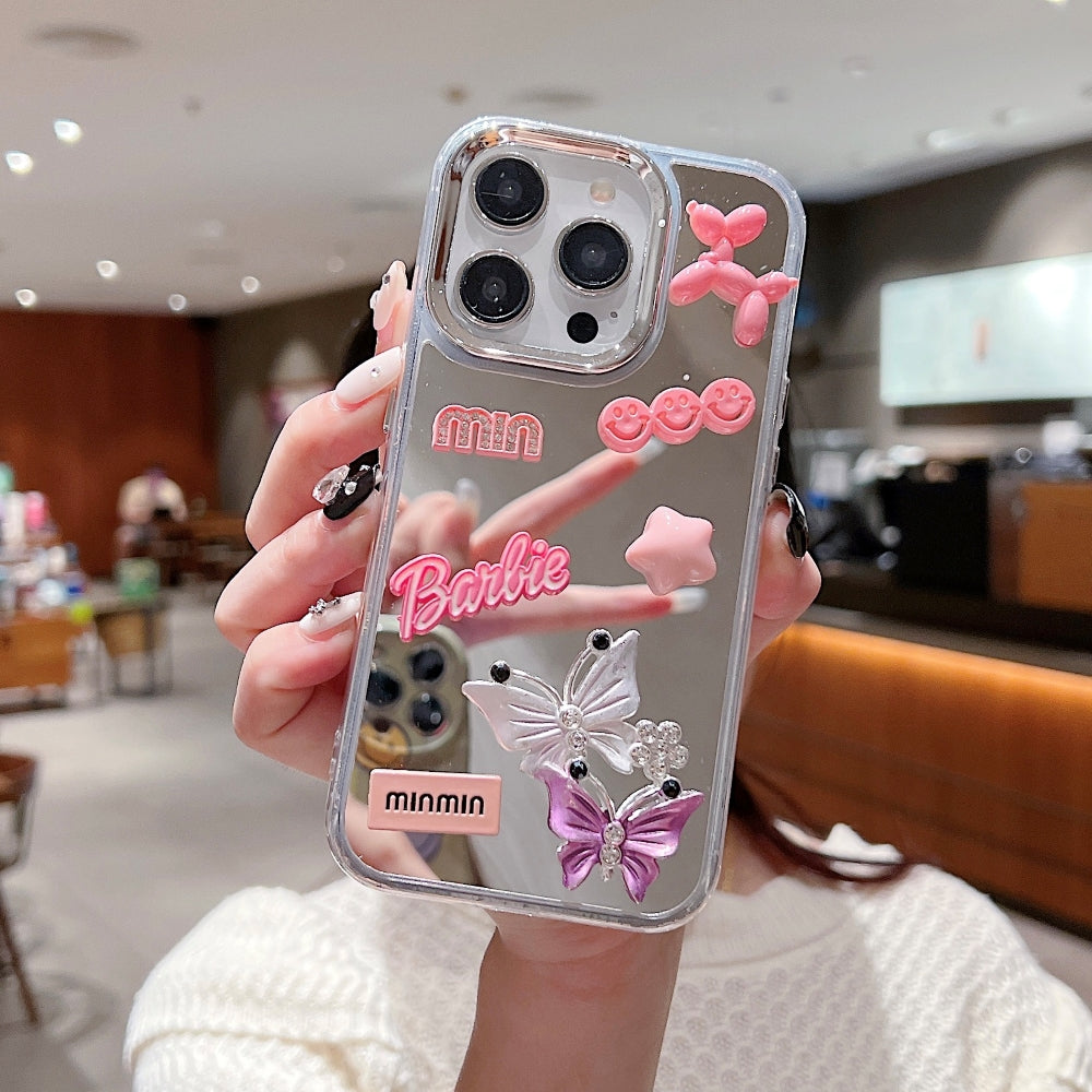 3D Creative Toy Graphic Mirror Phone Case - iPhone 15 Pro