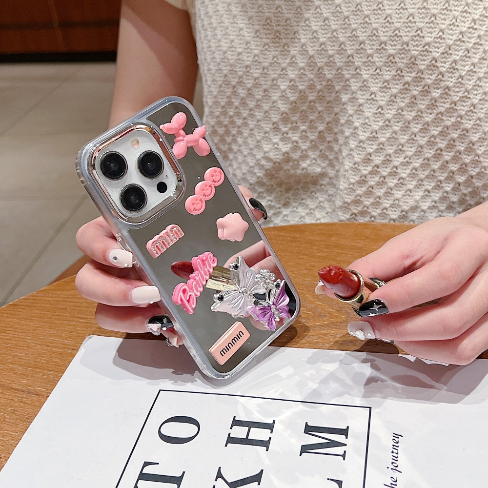 3D Creative Toy Graphic Mirror Phone Case - iPhone 15 Pro