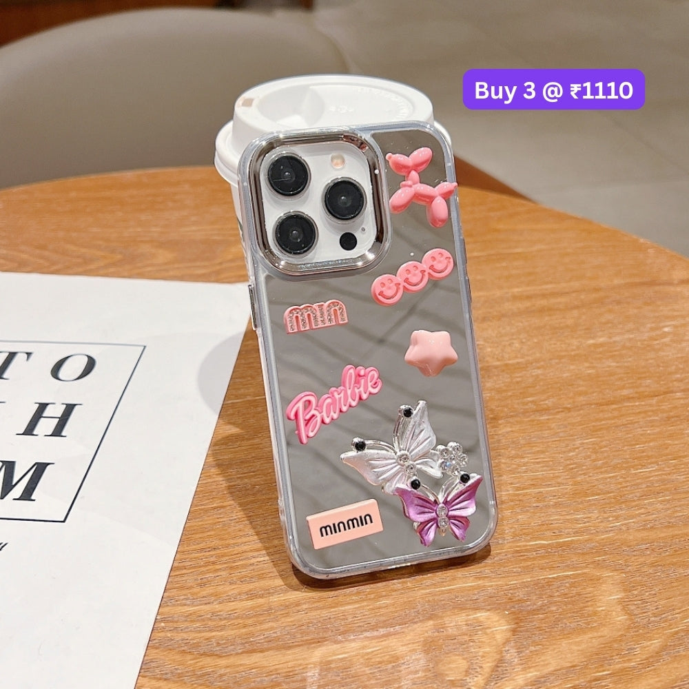 3D Creative Toy Graphic Mirror Phone Case - iPhone 14 Pro Max