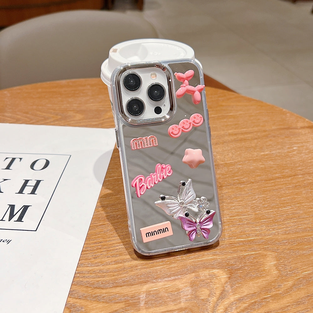 3D Creative Toy Graphic Mirror Phone Case - iPhone 15 Pro