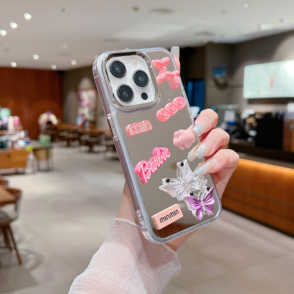 3D Creative Toy Graphic Mirror Phone Case - iPhone 15 Pro