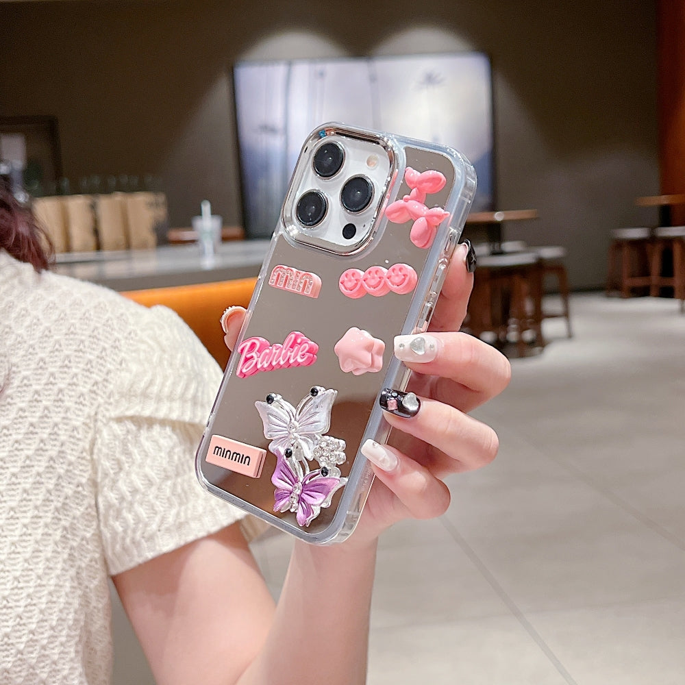 3D Creative Toy Graphic Mirror Phone Case - iPhone 15 Pro