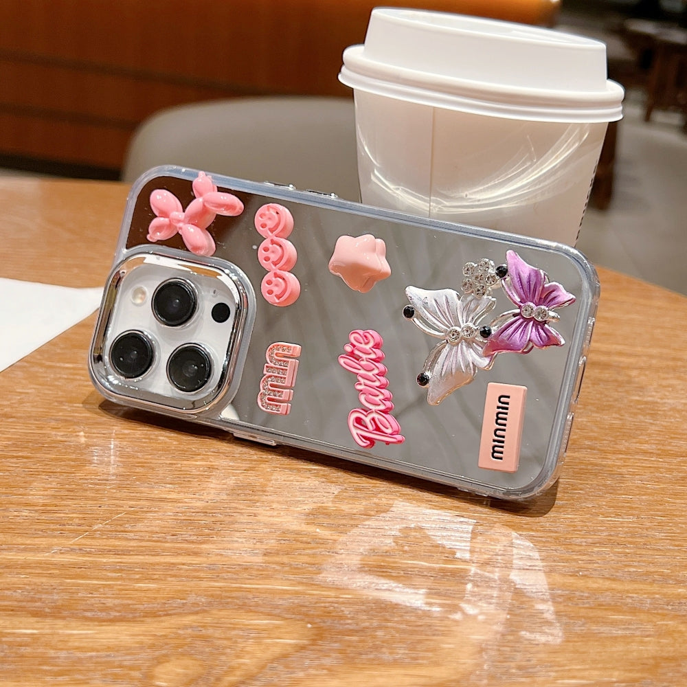 3D Creative Toy Graphic Mirror Phone Case - iPhone 15 Pro