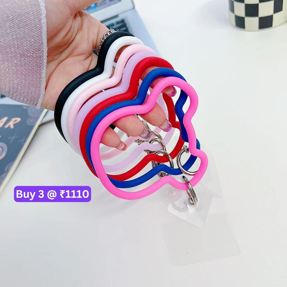 3D Machine Bear Soft Phone Case With Random Color Bracelet - iPhone 12