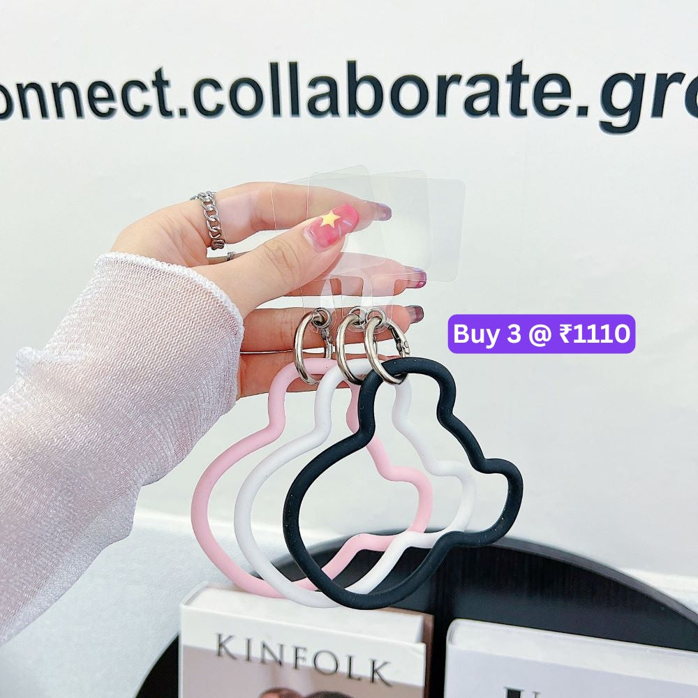 3D Machine Bear Soft Phone Case With Random Color Bracelet - iPhone 12