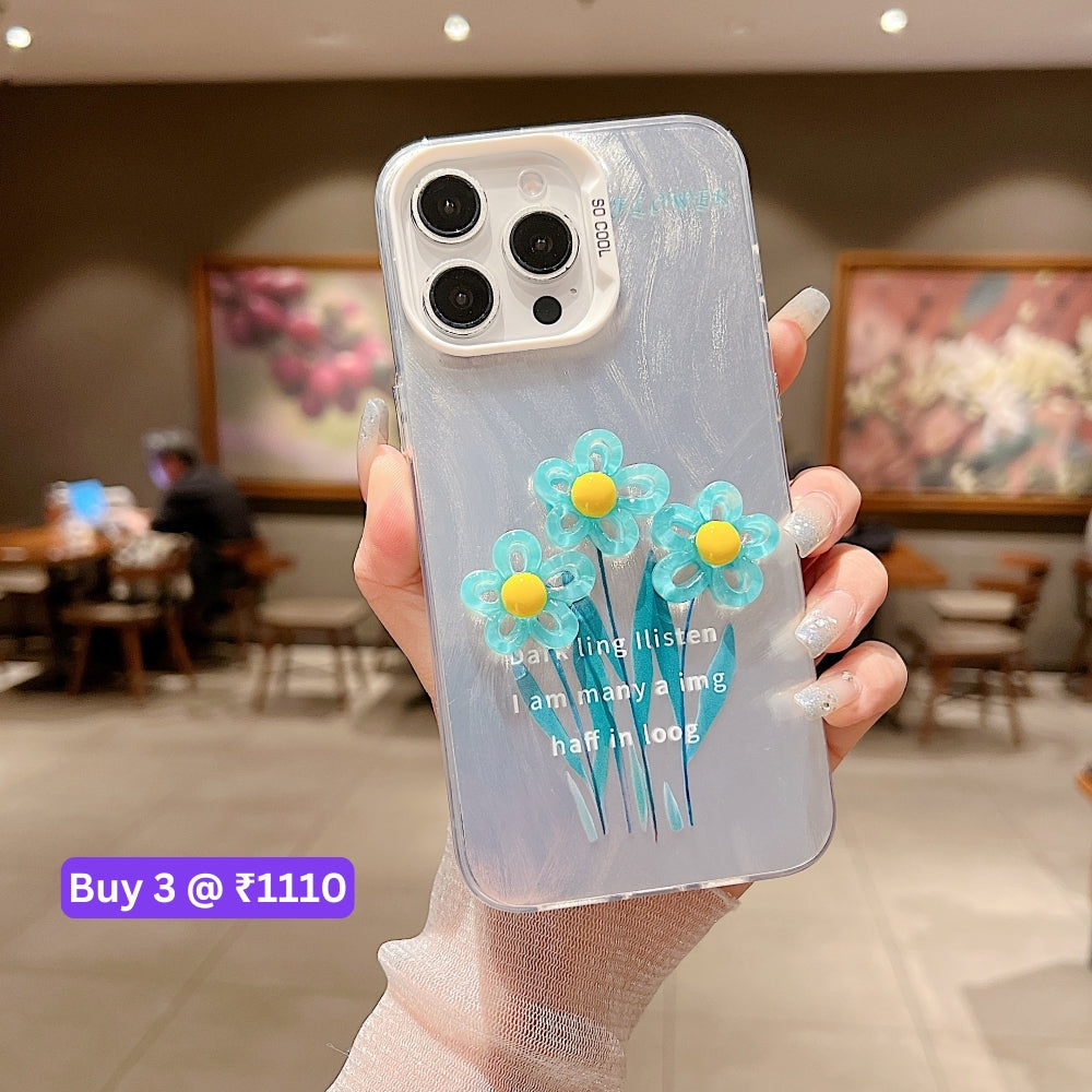 3D Oil Painting Flower Colorful Phone Case - Oppo Reno 10 Pro