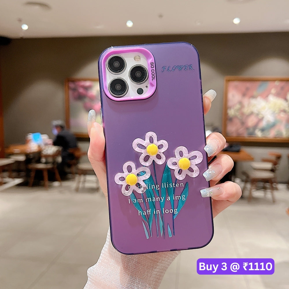 3D Oil Painting Flower Colorful Phone Case - Oppo Reno 10 Pro