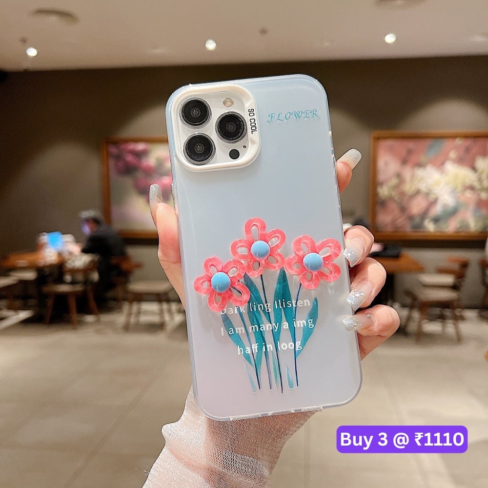 3D Oil Painting Flower Colorful Phone Case - Oppo Reno 10 Pro