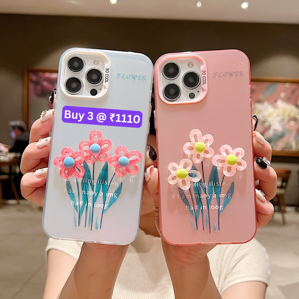 3D Oil Painting Flower Colorful Phone Case - Oppo Reno 10 Pro