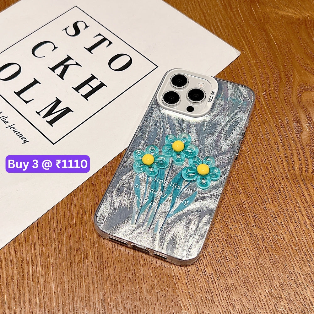 3D Oil Painting Flower Colorful Phone Case - Oppo Reno 10 Pro