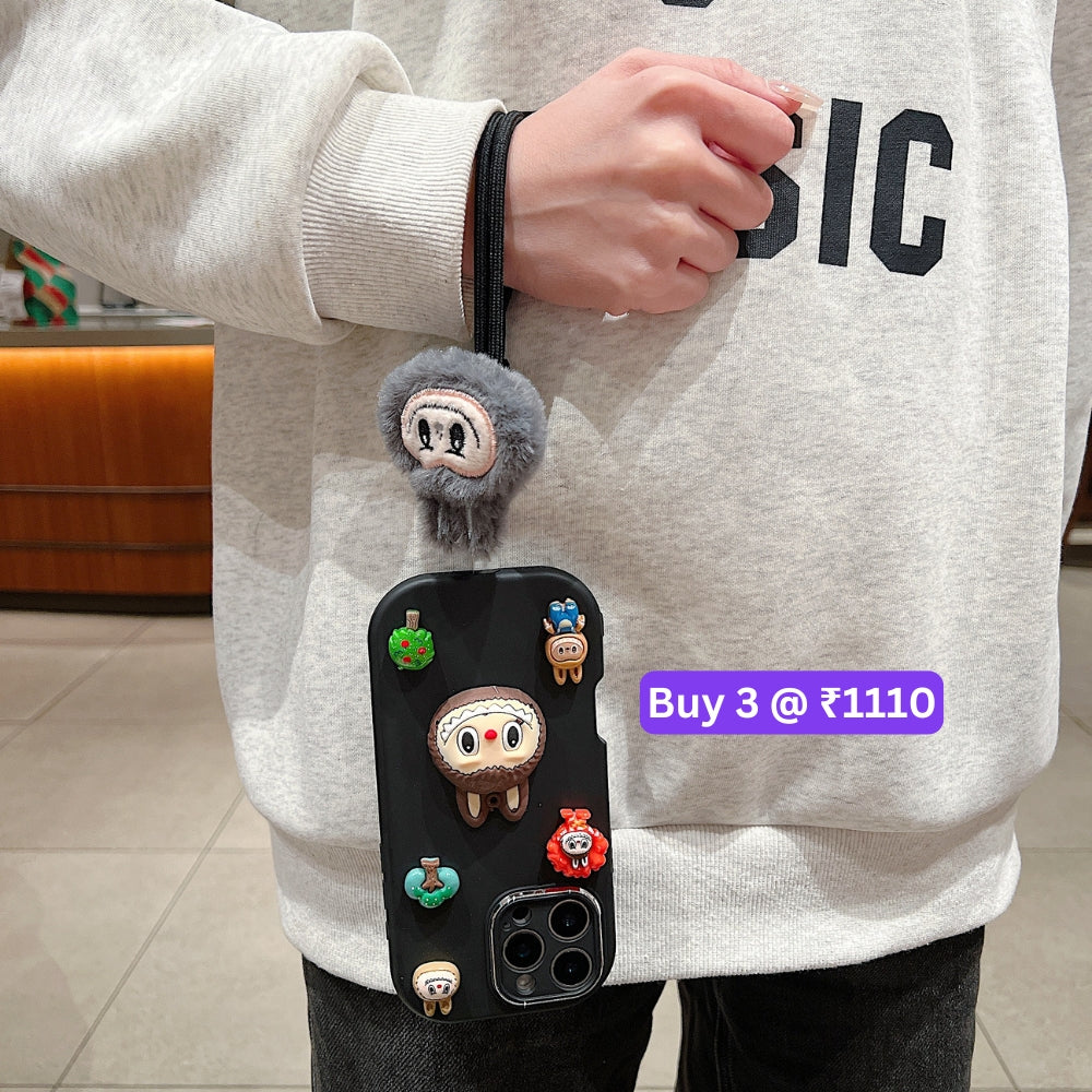 3D Toy Silicone Metal with Wrist Band Phone Case - Oppo Reno 11 Pro