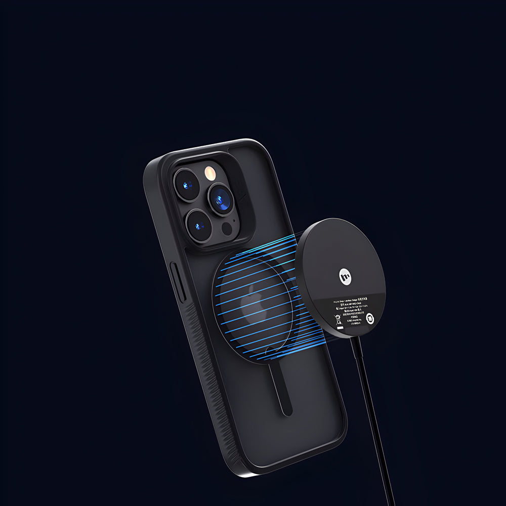 Transparent Magnetic Wireless Charging Anti-fall PC (Hard) Case – iPhone 15 Plus