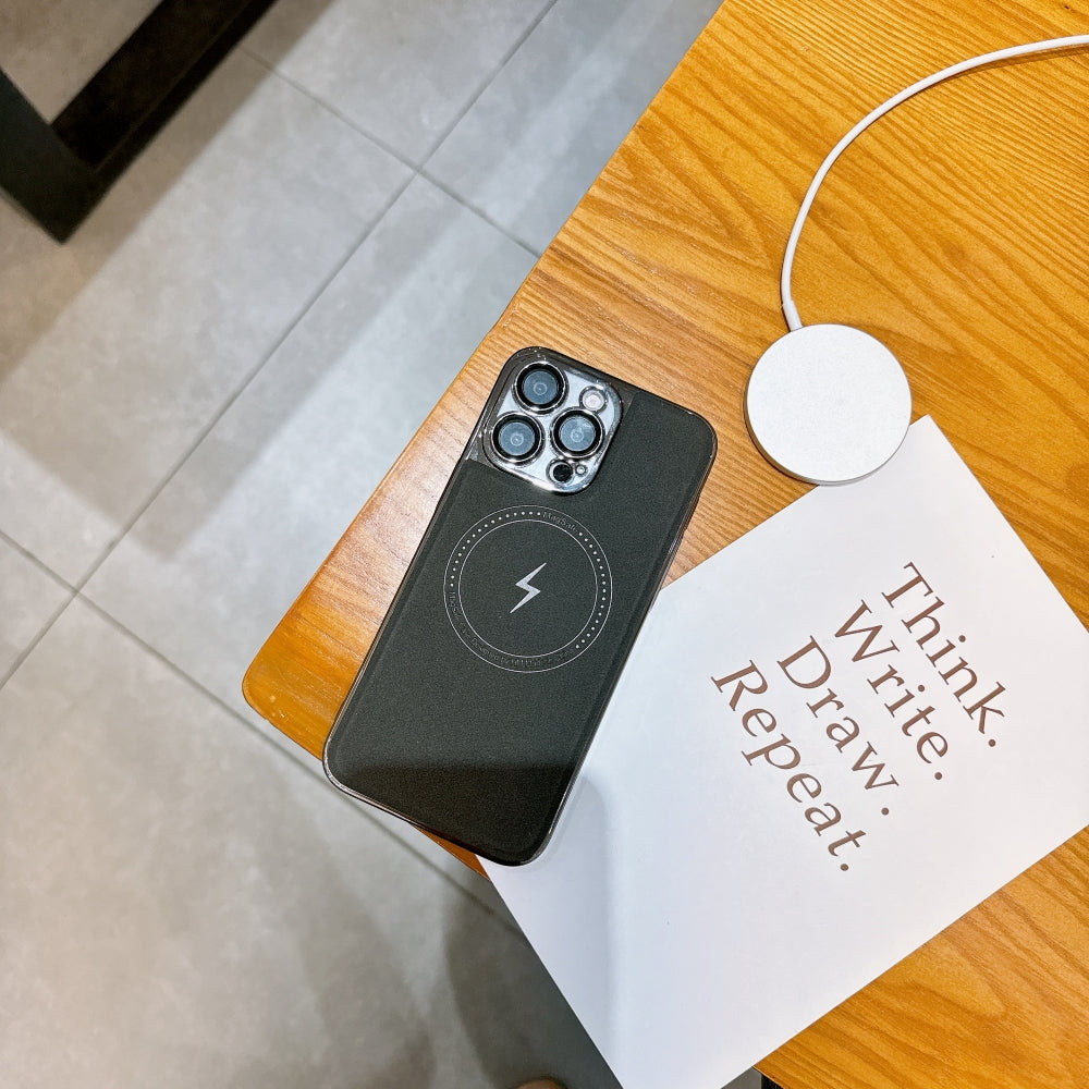 Magnetic Wireless Charge Shockproof Leather Phone Case - iPhone 14 Pro Max