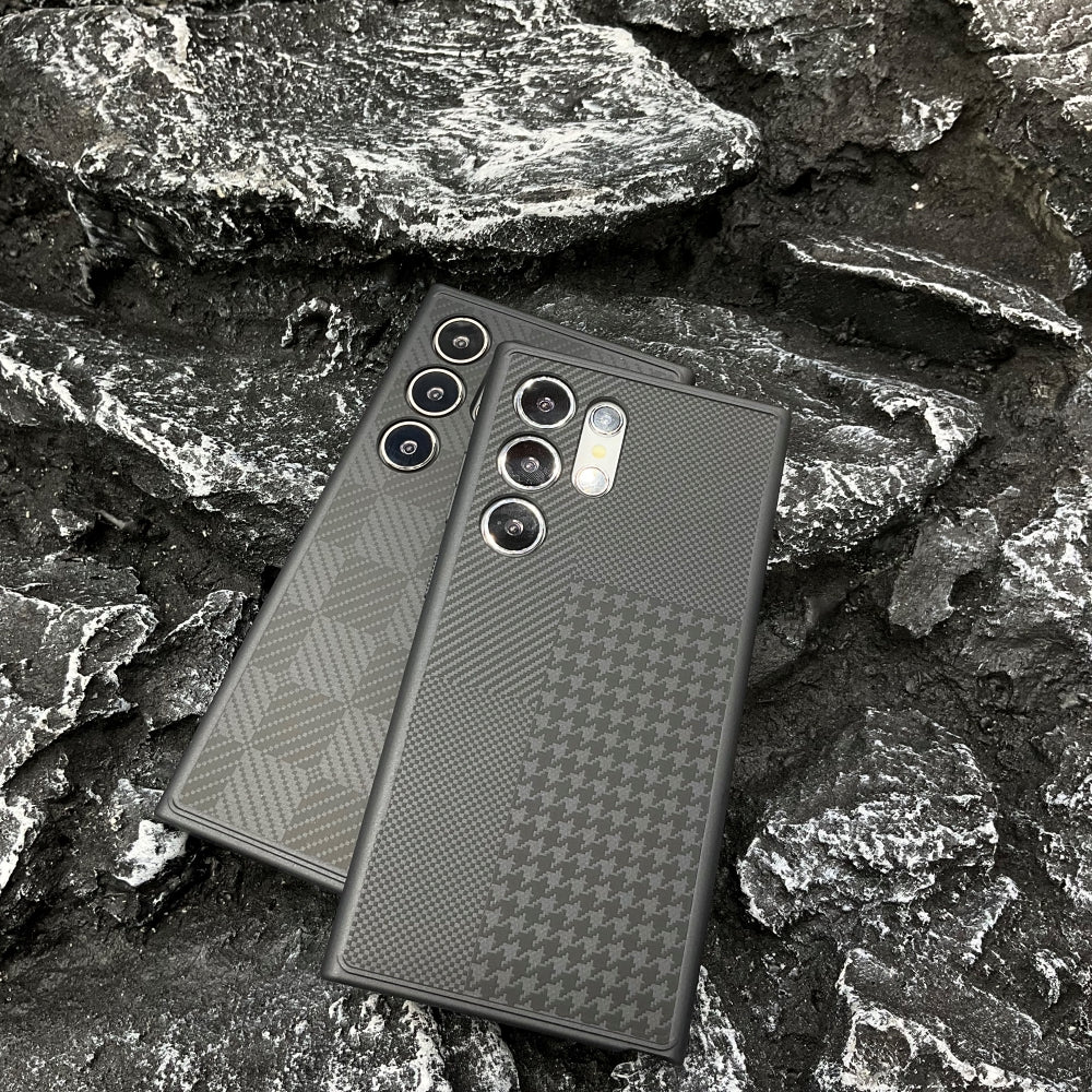 Synthetic Aramid Fiber Texture PC (Hard) Phone Case - iPhone 15