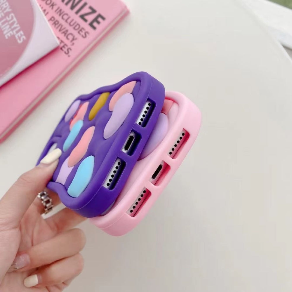 Love Pattern Shockproof Silicone Soft Cover - iPhone 13 Pro