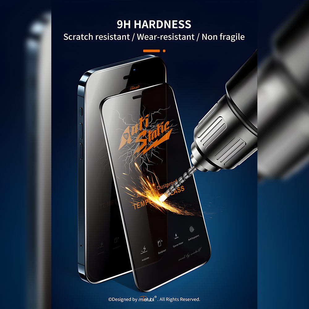 Anti-Dust Tempered Glass | Premium Grade Anti Peeping Hardness Phone Screen Protector - iPhone 14 Pro