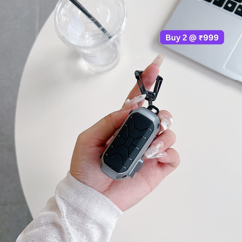 Anti-Scratch Protective PC (Hard) Airpod Case with Keychain Hook for Airpod Pro 2 | Airpod 4