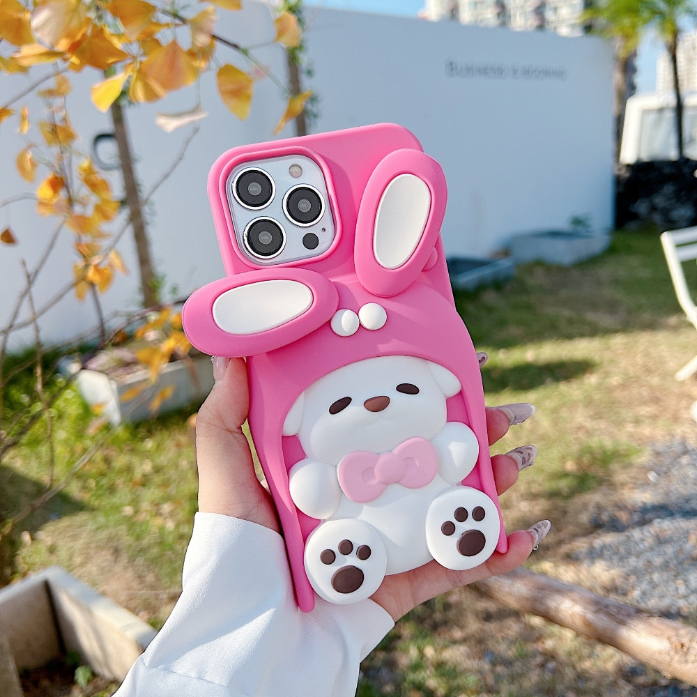Anti-Slip Bunny TPU (Soft) Silicone Phone Case - iPhone 14 Pro Max