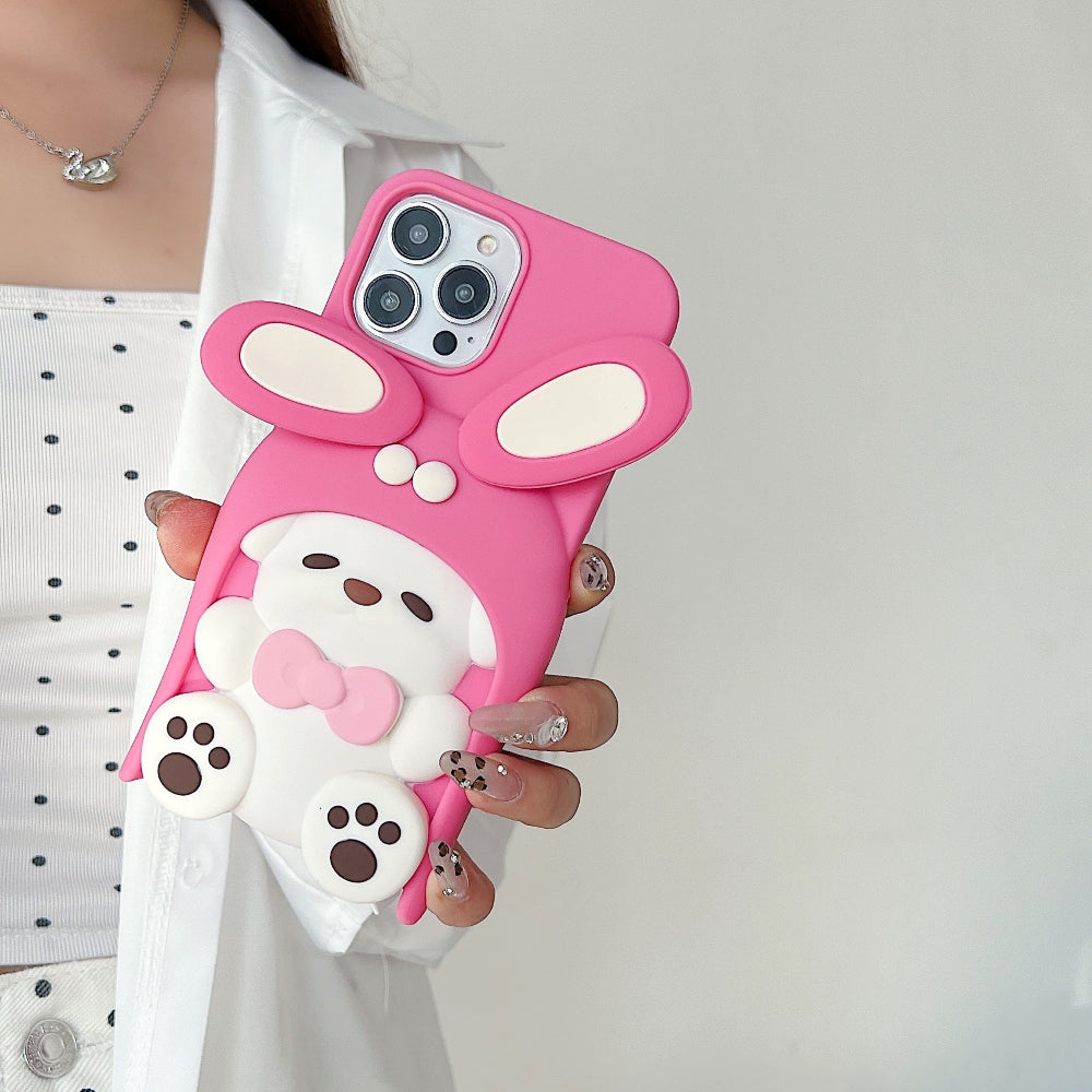 Anti-Slip Bunny TPU (Soft) Silicone Phone Case - iPhone 14 Pro Max