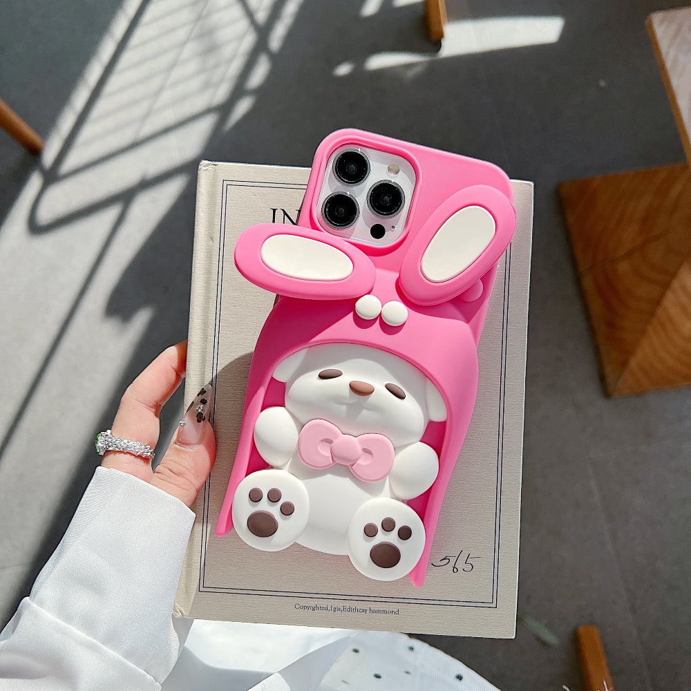 Anti-Slip Bunny TPU (Soft) Silicone Phone Case - iPhone 14 Pro Max