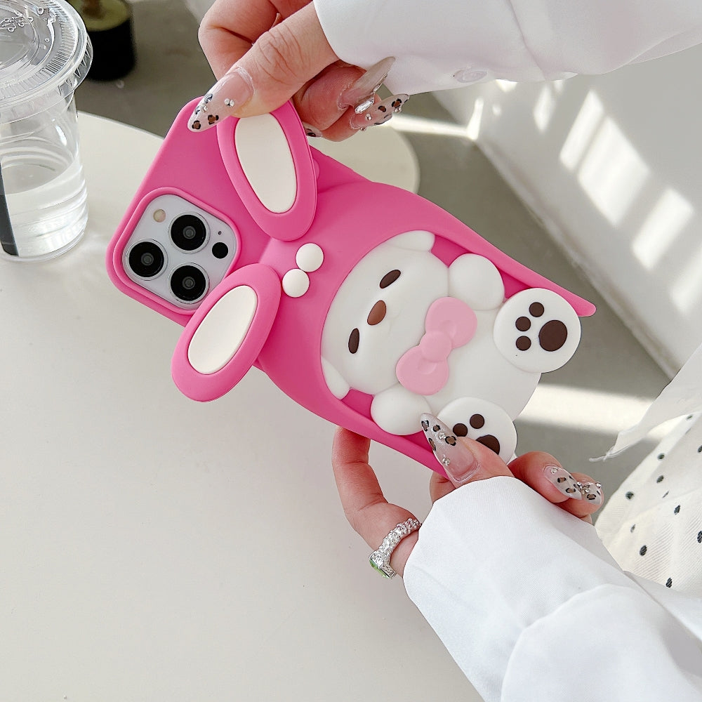 Anti-Slip Bunny TPU (Soft) Silicone Phone Case - iPhone 14 Pro Max