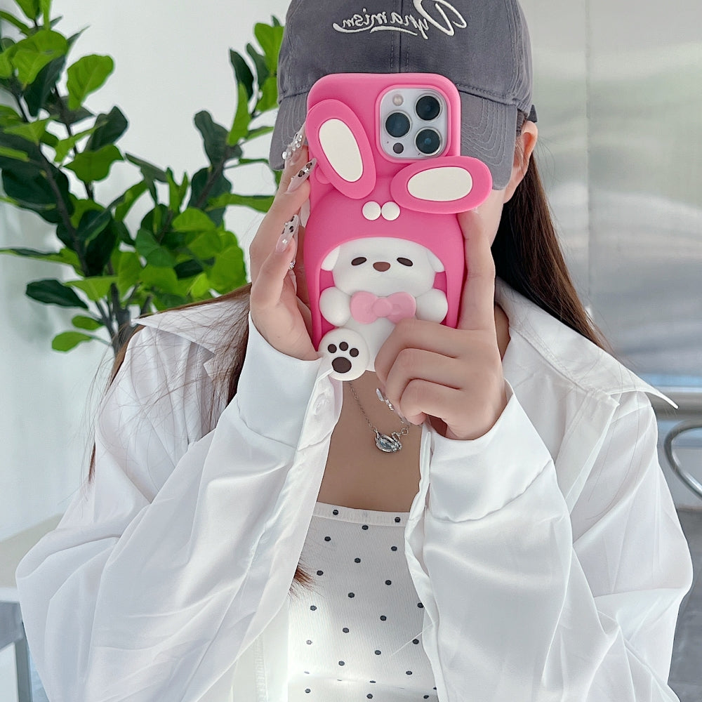 Anti-Slip Bunny TPU (Soft) Silicone Phone Case - iPhone 14 Pro Max