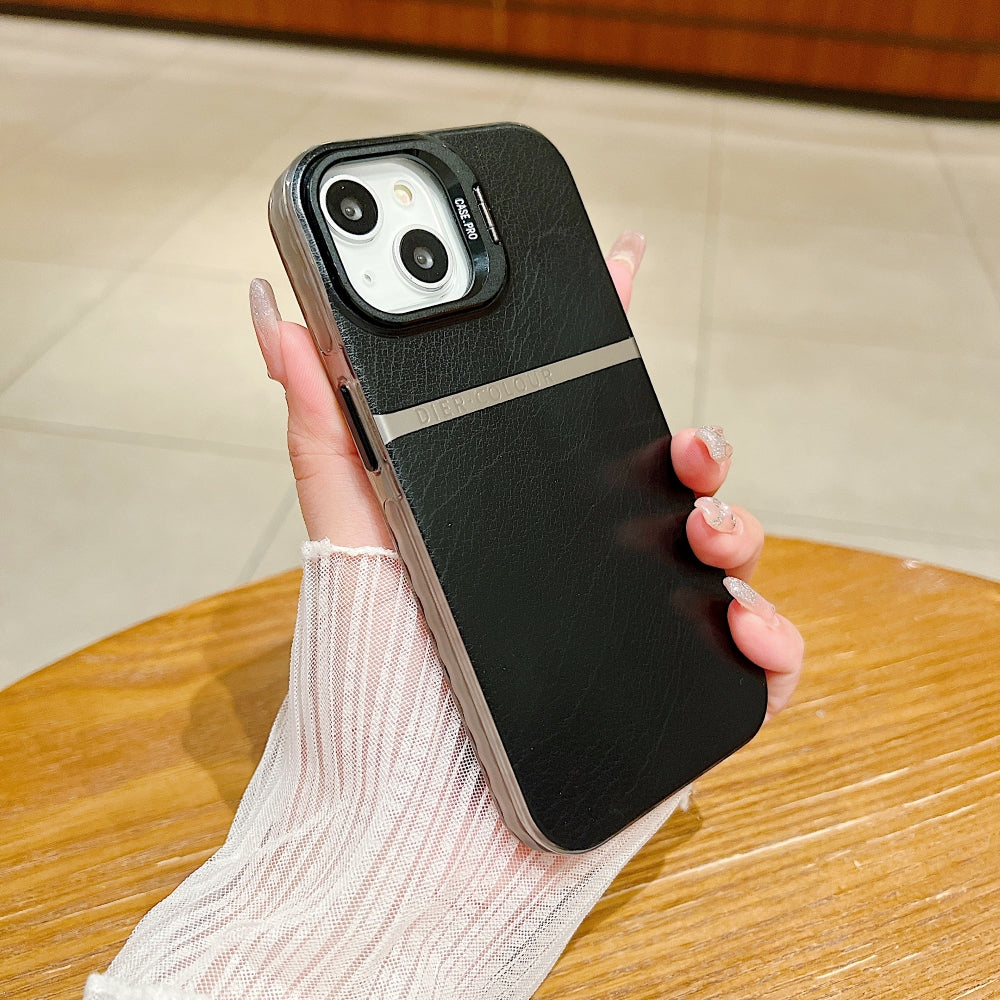 Bracket Kickstand TPU (Soft) | PC (Hard) Phone Case - iPhone 15 Pro