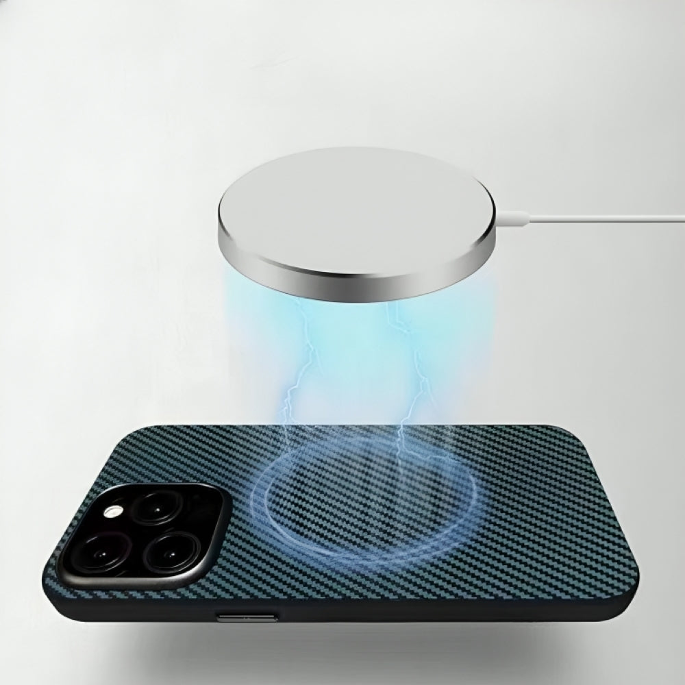Ultra Thin Carbon Fiber Texture Matte Magsafe Phone Case - iPhone 15 Pro Max