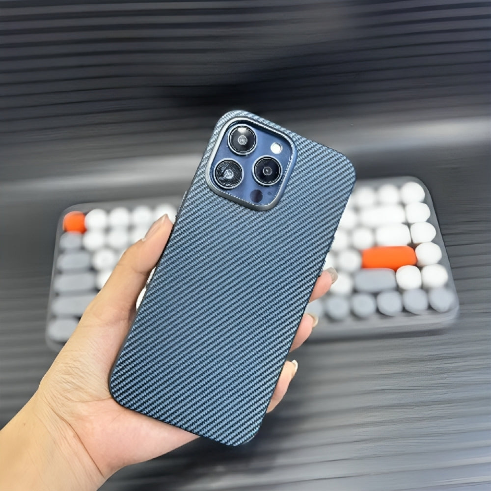Ultra Thin Carbon Fiber Texture Matte Magsafe Phone Case - iPhone 13