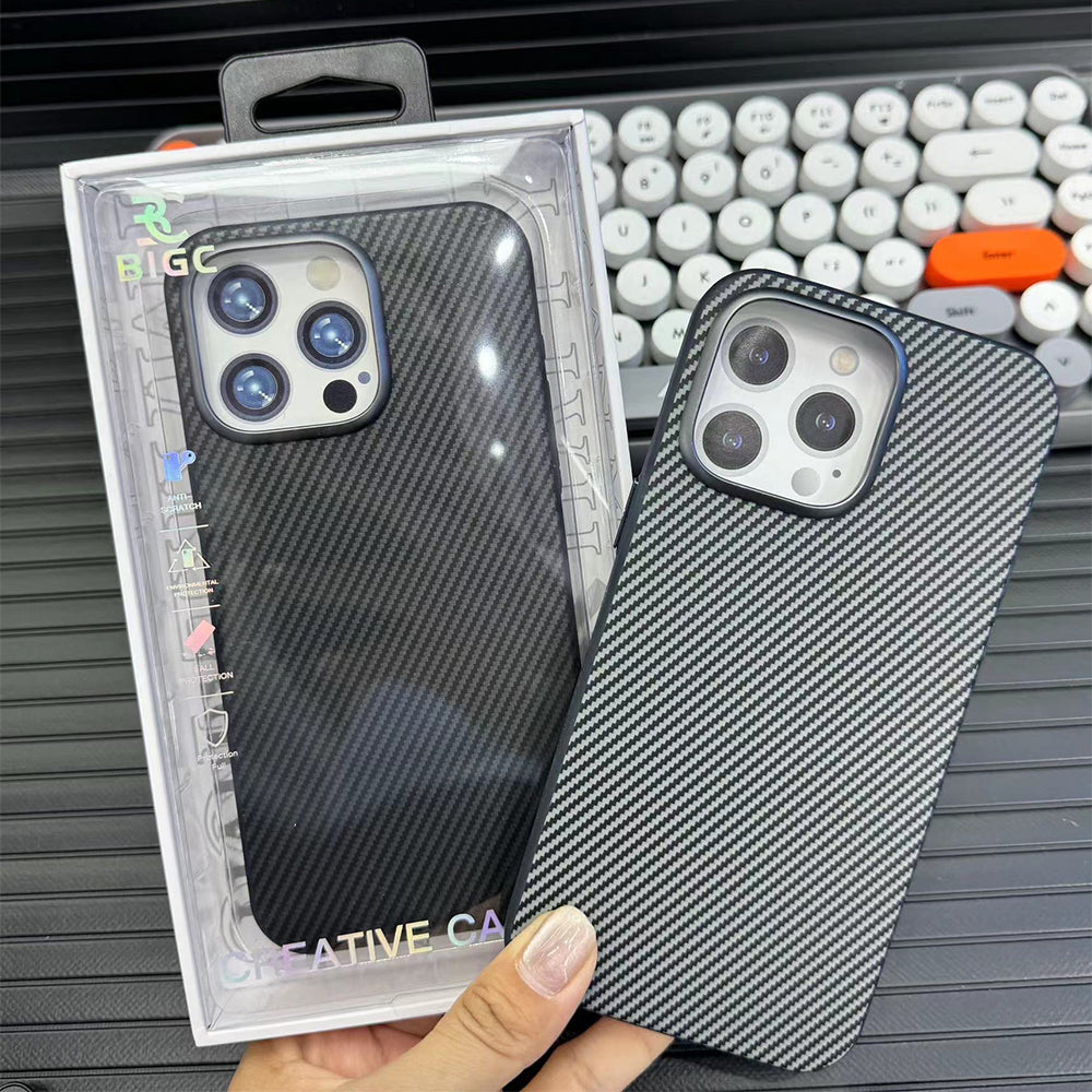 Ultra Thin Carbon Fiber Texture Matte Magsafe Phone Case - iPhone 15 Pro Max