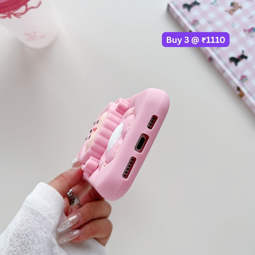Cartoon Baby Holder Silicone Phone Case | Mobile Cover - iPhone 16 Pro