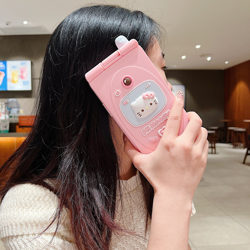 Cat Flip Mirror Anti-Slip Scratch Resistant TPU (Soft) Phone Case - iPhone 16 Pro Max