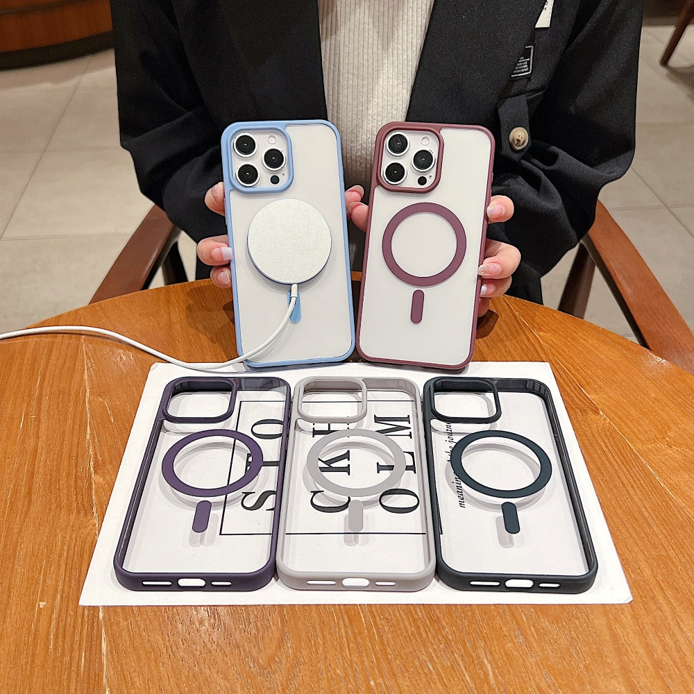 Color Magsafe Transparent PC (Hard) Phone Case - iPhone 12