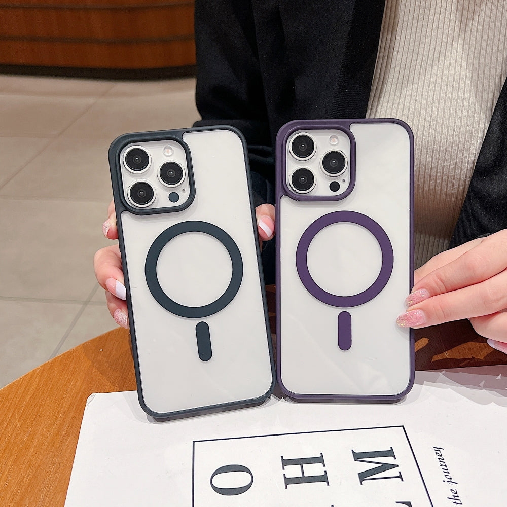 Color Magsafe Transparent PC (Hard) Phone Case - iPhone 12