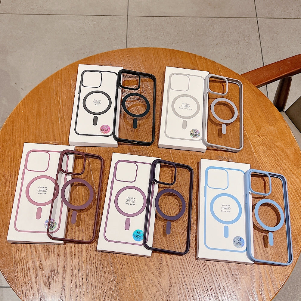 Color Magsafe Transparent PC (Hard) Phone Case - iPhone 12