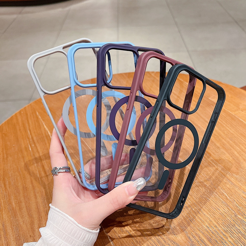 Color Magsafe Transparent PC (Hard) Phone Case - iPhone 12