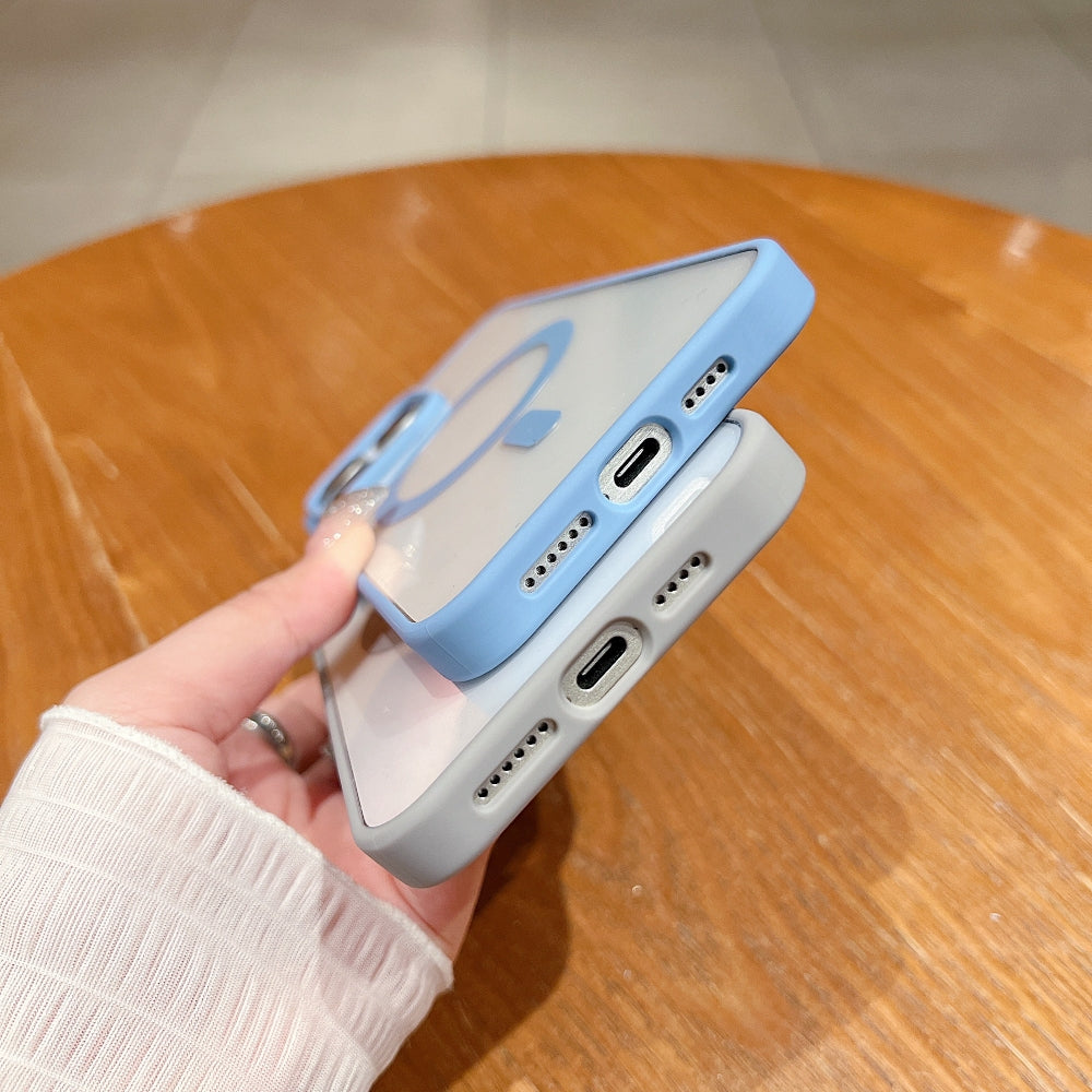 Color Magsafe Transparent PC (Hard) Phone Case - iPhone 12