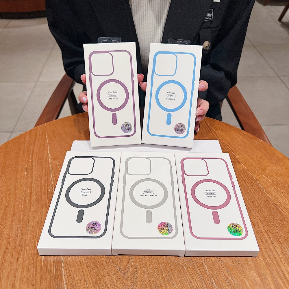 Color Magsafe Transparent PC (Hard) Phone Case - iPhone 12