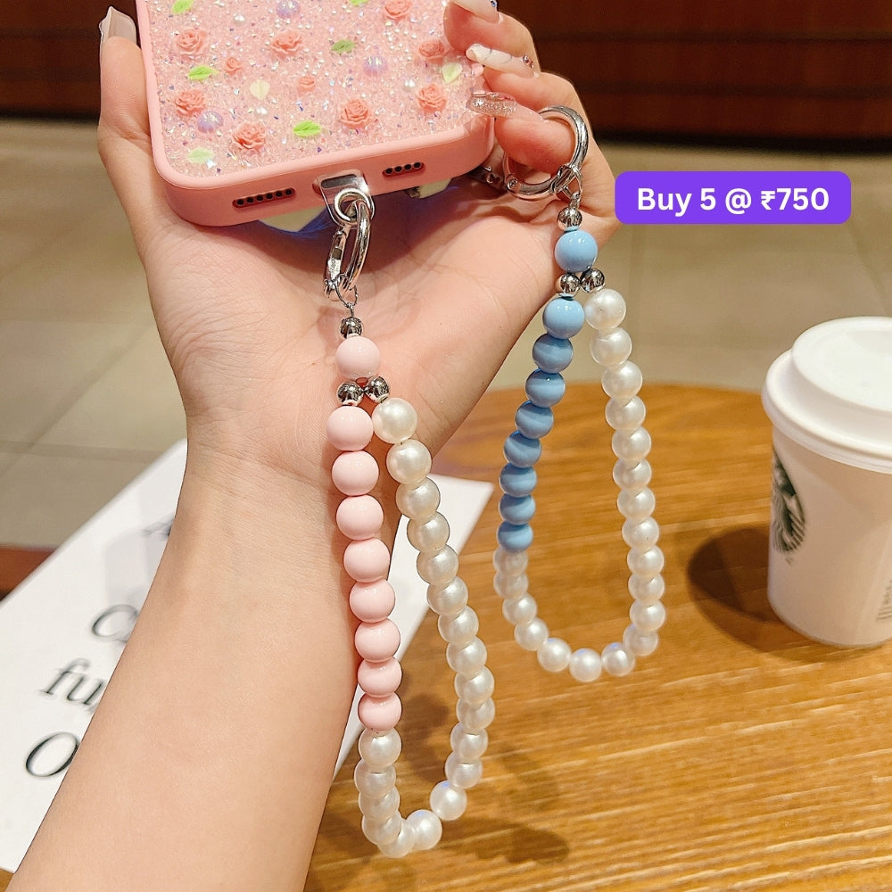 Colorful Acrylic Beads Chain Phone Charm | Handbag Charm | Bracelet