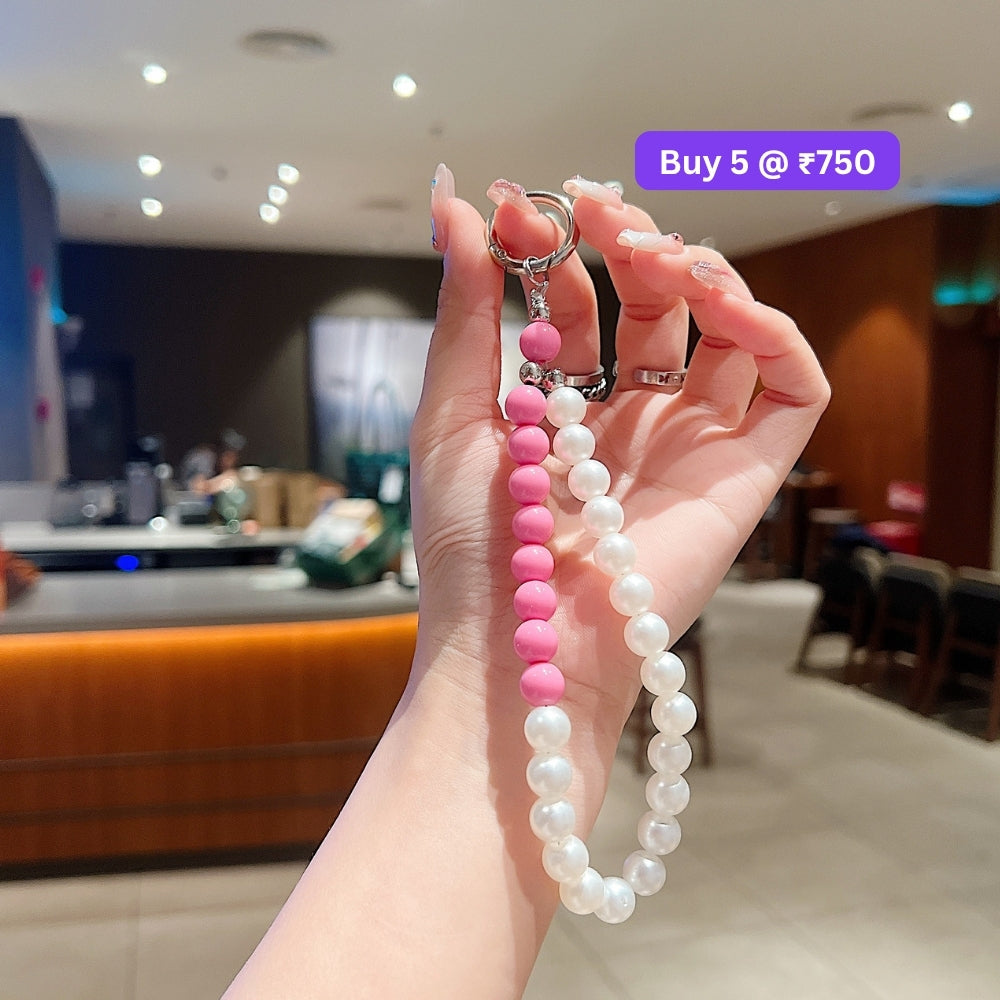 Colorful Acrylic Beads Chain Phone Charm | Handbag Charm | Bracelet