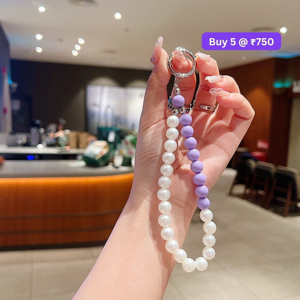 Colorful Acrylic Beads Chain Phone Charm | Handbag Charm | Bracelet