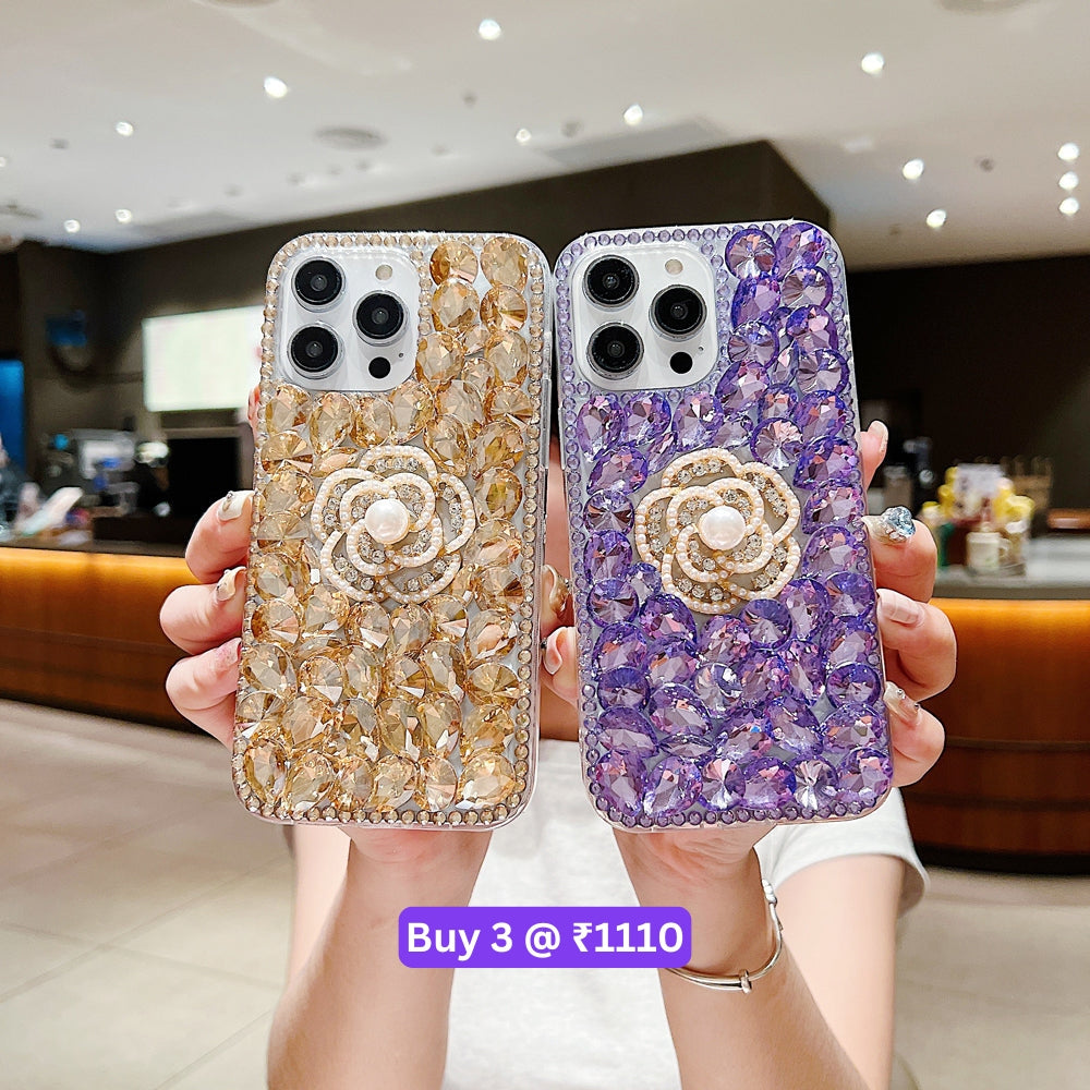 Diamond Flower TPU (Soft) | PC (Hard) Case - iPhone 11