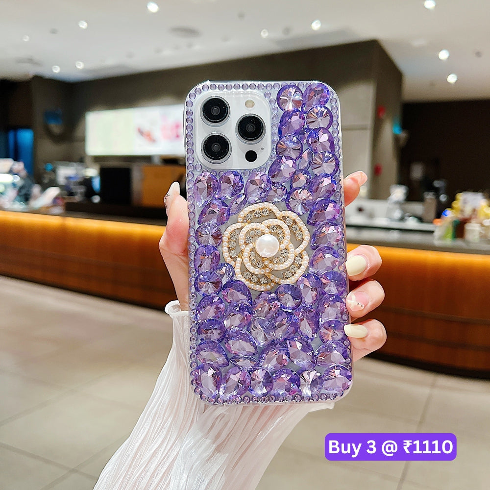 Diamond Flower TPU (Soft) | PC (Hard) Case - iPhone 11