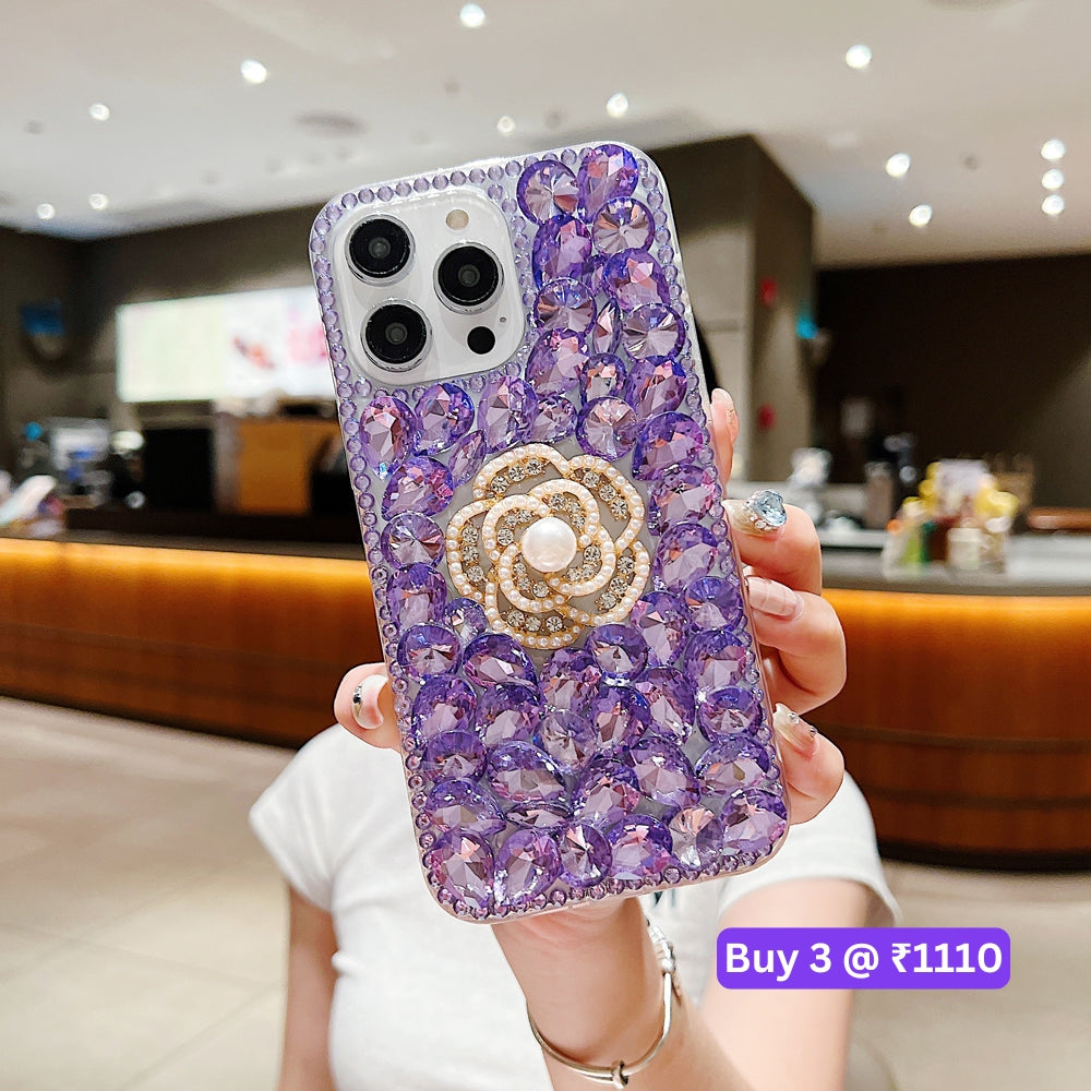 Diamond Flower TPU (Soft) | PC (Hard) Case - iPhone 11