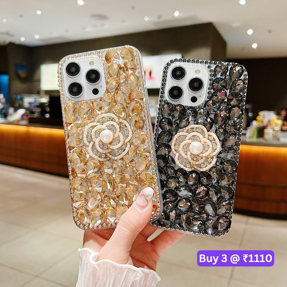 Diamond Flower TPU (Soft) | PC (Hard) Case - iPhone 11
